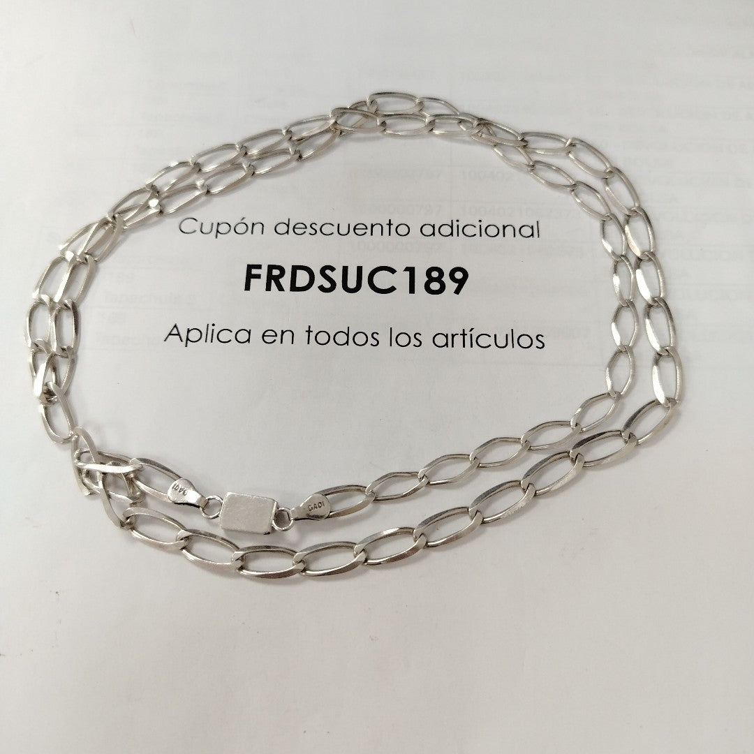 CADENA PLATA 25.6 GRMS (SEMINUEVO)