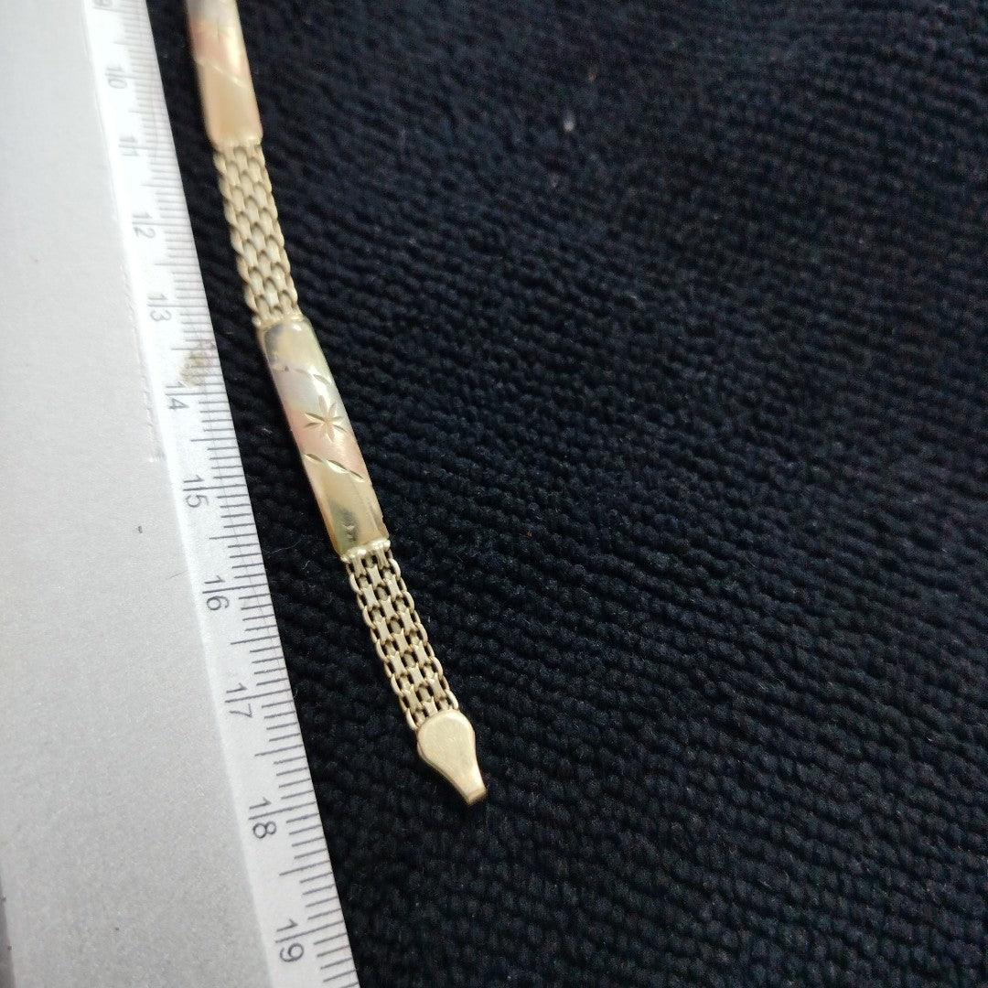 ESCLAVA ORO COMBINADO 10 K 4 GRMS (SEMINUEVO)