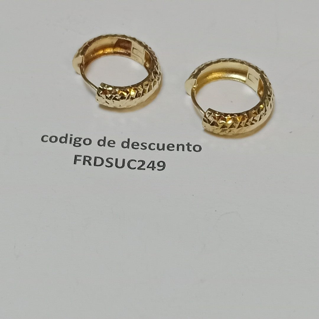 ARRACADAS PAR ORO 14 K 3.9 GRMS (SEMINUEVO)