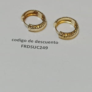 ARRACADAS PAR ORO 14 K 3.9 GRMS (SEMINUEVO)