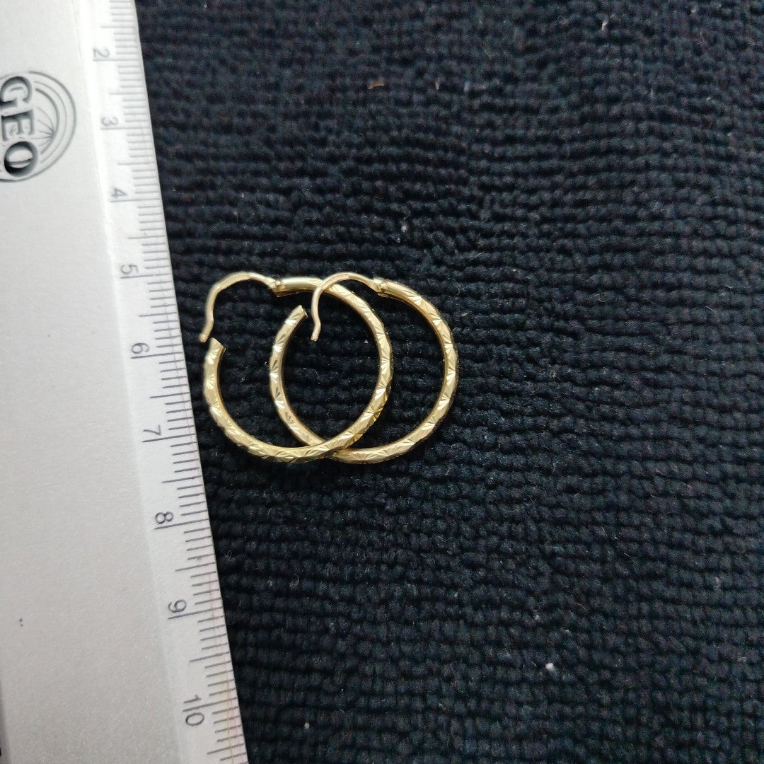 ARRACADAS PAR ORO 10 K 1.7 GRMS (SEMINUEVO)
