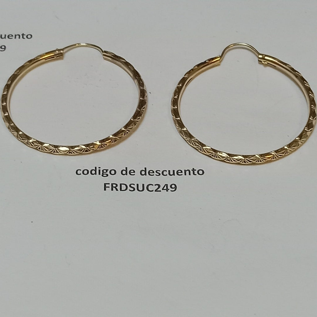 ARRACADAS PAR ORO 10 K 3.6 GRMS (SEMINUEVO)