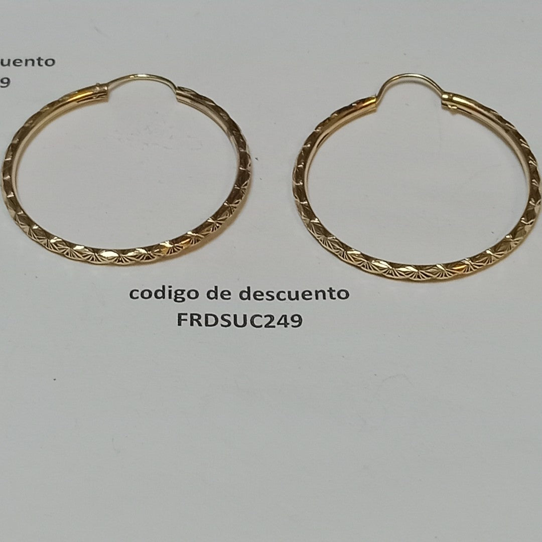 ARRACADAS PAR ORO 10 K 3.6 GRMS (SEMINUEVO)