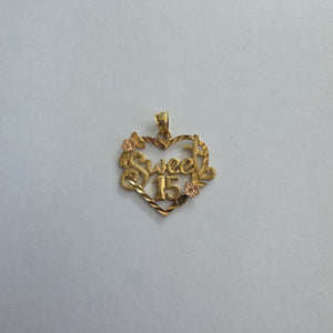 DIJE ORO,ORO COMBINADO 14 K 2,00 GRMS (SEMINUEVO)