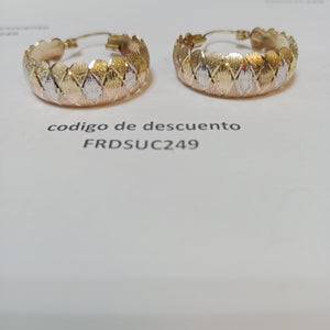 ARRACADAS PAR ORO 10 K 3.6 GRMS (SEMINUEVO)