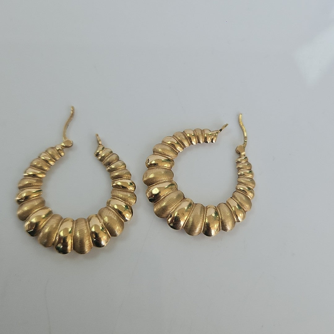 ARRACADAS PAR ORO 14 K 3 GRMS (SEMINUEVO)