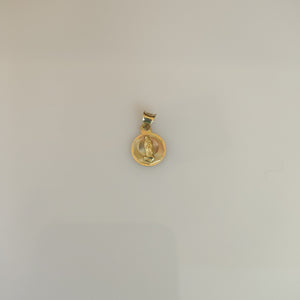 DIJE,MEDALLA RELIGIOSA ORO,ORO COMBINADO 10 K 0,70 GRMS (SEMINUEVO)