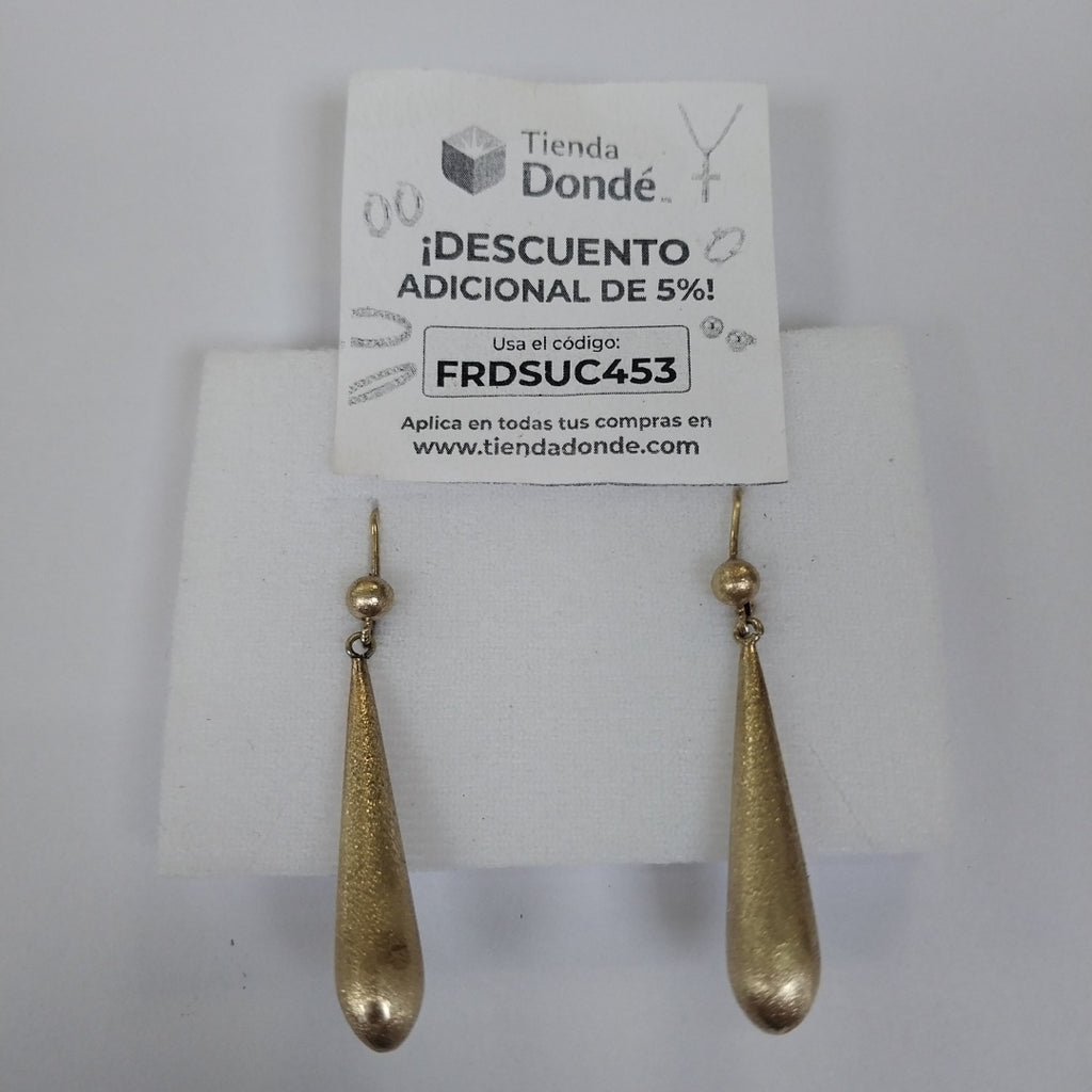 ARRACADAS PAR ORO 14 K 6.5 GRMS (SEMINUEVO)