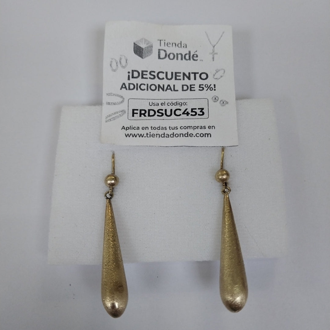 ARRACADAS PAR ORO 14 K 6.5 GRMS (SEMINUEVO)