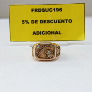 ANILLO DE GRADUACIÓN ORO 14 K 7.6 GRMS (SEMINUEVO)