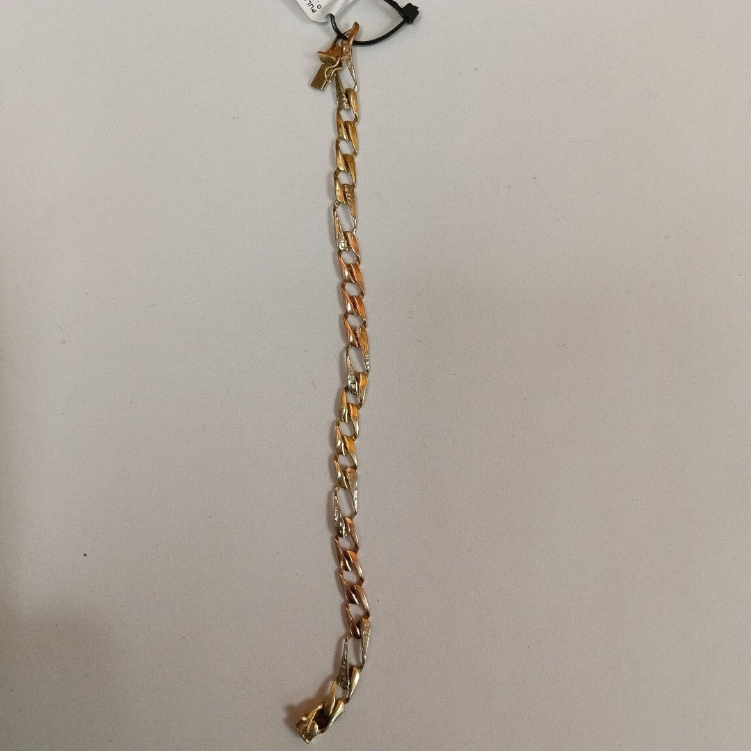 PULSERA ORO COMBINADO 14 K 9,40 GRMS (SEMINUEVO)
