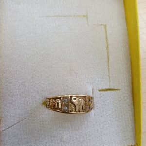 ARGOLLA DE LA SUERTE ORO 14 K 3,30 GRMS (SEMINUEVO)