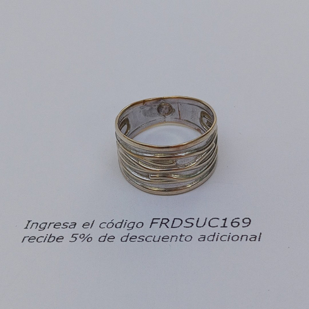 ANILLITO ORO BLANCO 14 K 2,10 GRMS (SEMINUEVO)