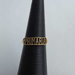 ANILLO DE GRADUACIÓN ORO 10 K 0,70 GRMS (SEMINUEVO)