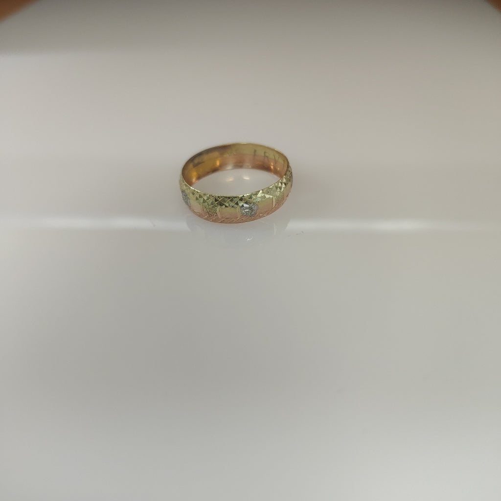 ARGOLLA ORO COMBINADO 14 K 1.1 GRMS (SEMINUEVO)