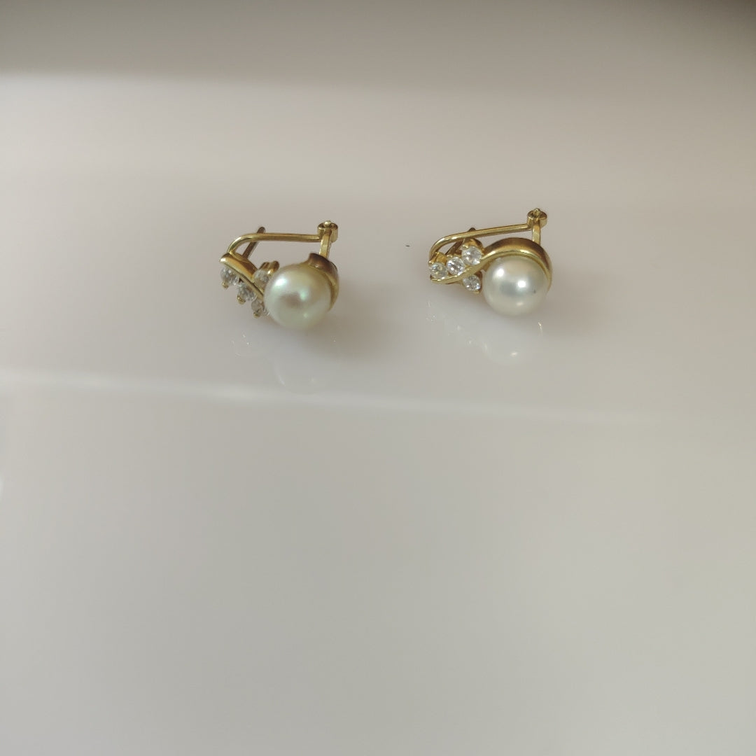 ARETES PAR ORO 14 K 3.5 GRMS (SEMINUEVO)