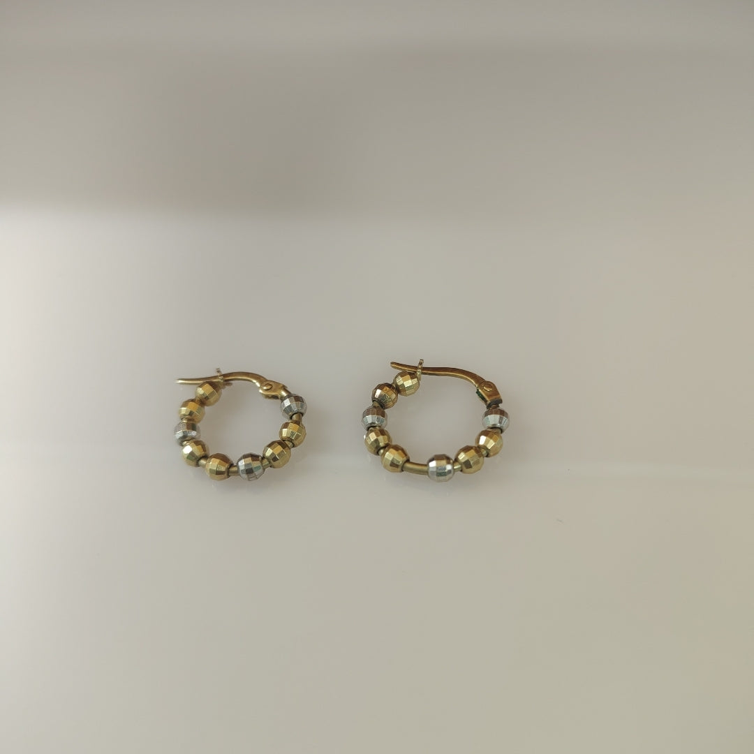 ARRACADAS PAR ORO 14 K 2.2 GRMS (SEMINUEVO)