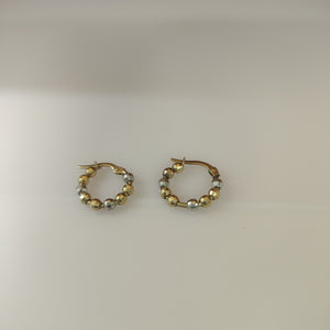 ARRACADAS PAR ORO 14 K 2.2 GRMS (SEMINUEVO)