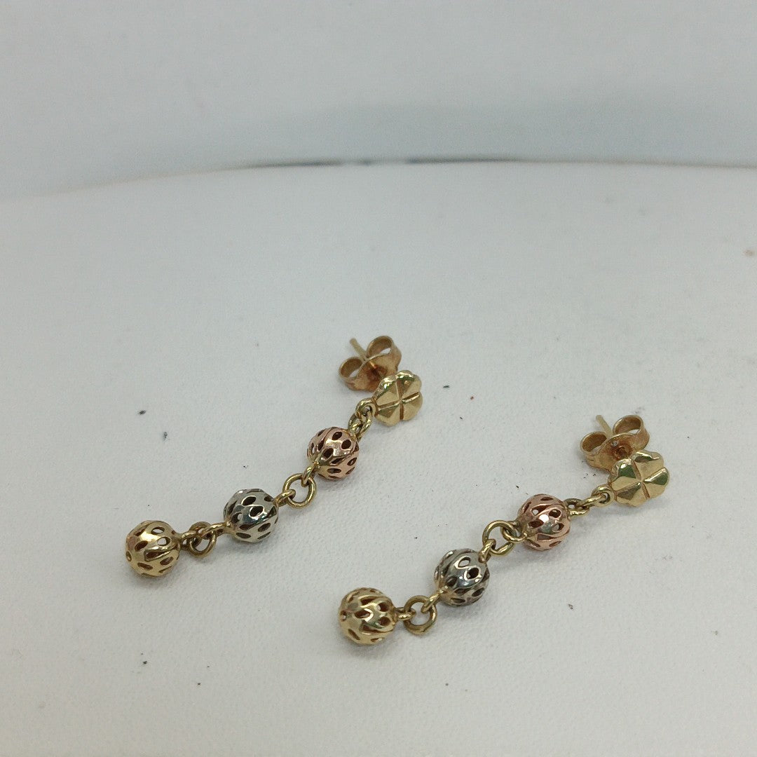 ARETES PAR ORO 14 K 2.2 GRMS (SEMINUEVO)