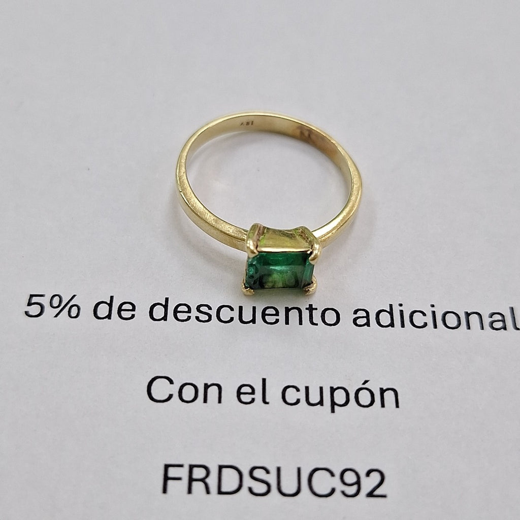 K1 2,40 GRMS 14 K ESPECIFICACIONES COMPLEMENTARIAS ANILLITO CON PIEDRA DE COLOR (SEMINUEVO)