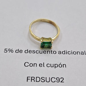K1 2,40 GRMS 14 K ESPECIFICACIONES COMPLEMENTARIAS ANILLITO CON PIEDRA DE COLOR (SEMINUEVO)