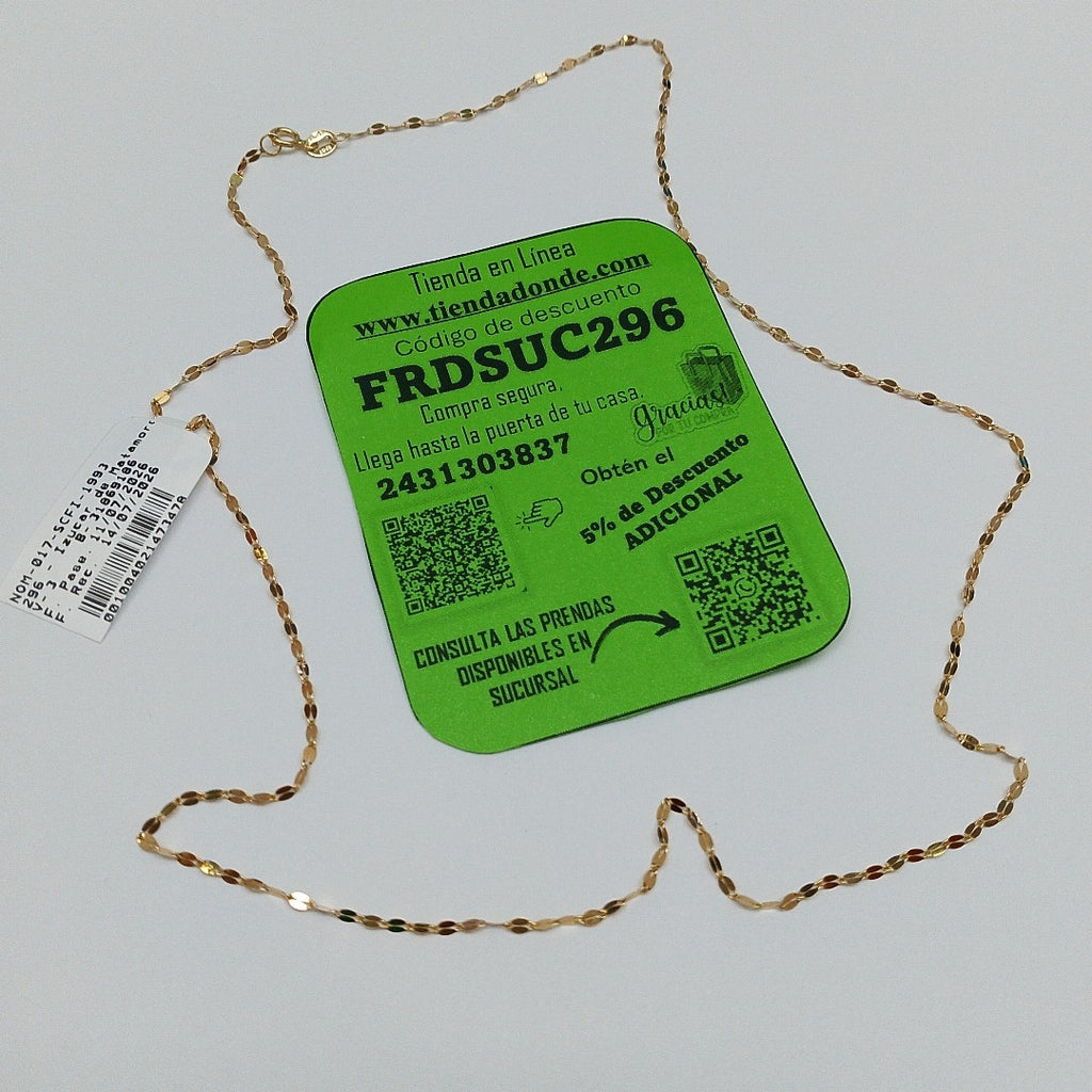 CADENA ORO 14 K 1,10 GRMS (SEMINUEVO)