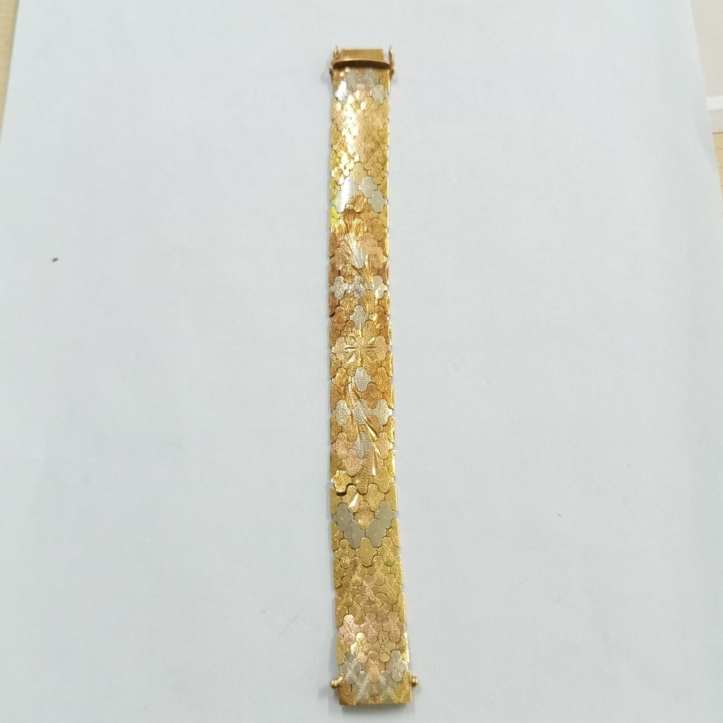 PULSERA ORO, ORO COMBINADO 18 K 42.6 GRMS (SEMINUEVO)