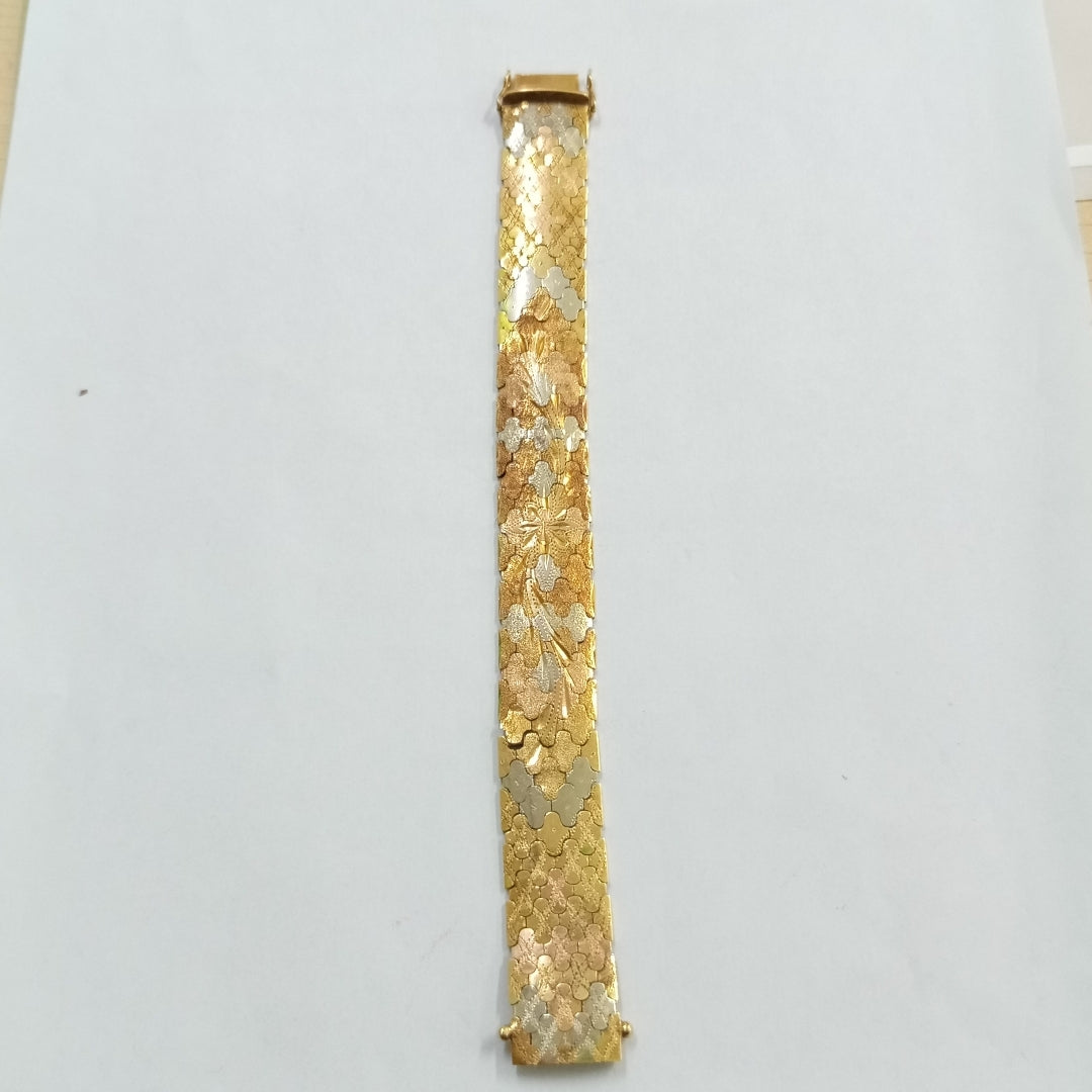 PULSERA ORO, ORO COMBINADO 18 K 42.6 GRMS (SEMINUEVO)