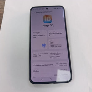 CELULAR HONOR MAGIC 8 LITE MTN-NX3 (2025) 512 GB 8 GB RAM (SEMINUEVO)