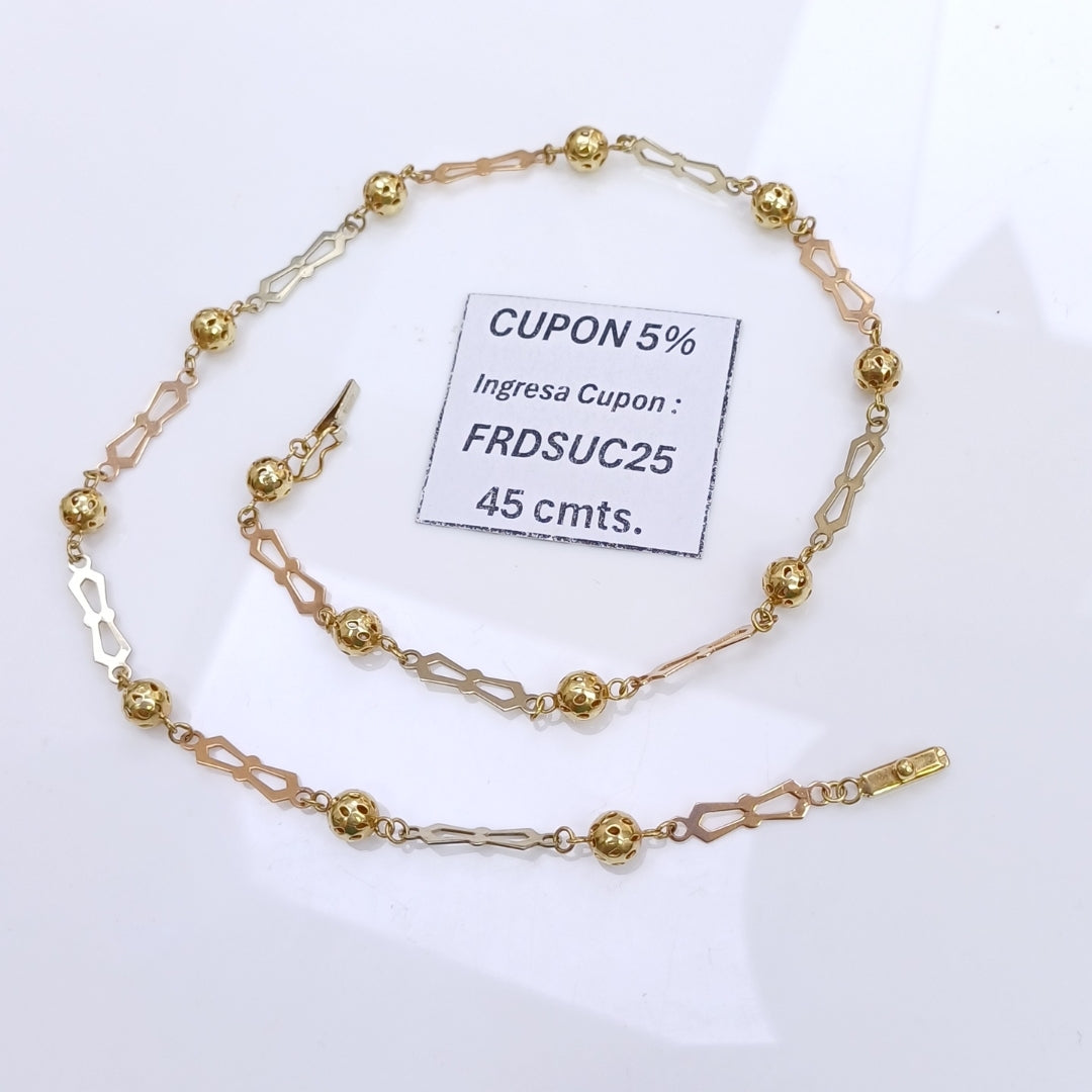 COLLAR ORO 14 K 11.5 GRMS (SEMINUEVO)