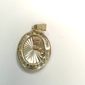 DIJE ORO COMBINADO 10 K 0,90 GRMS (SEMINUEVO)