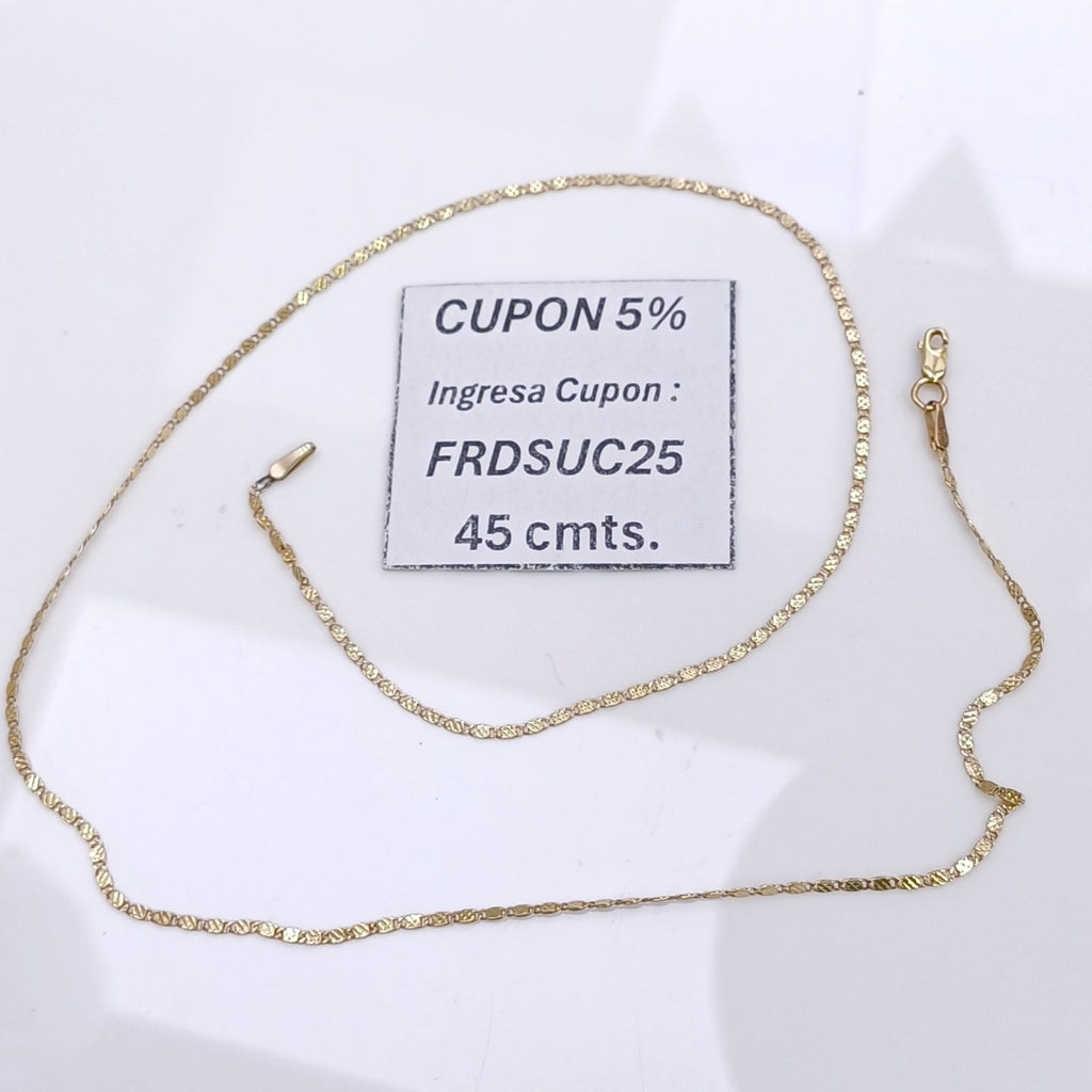 CADENA ORO 14 K 2,50 GRMS (SEMINUEVO)