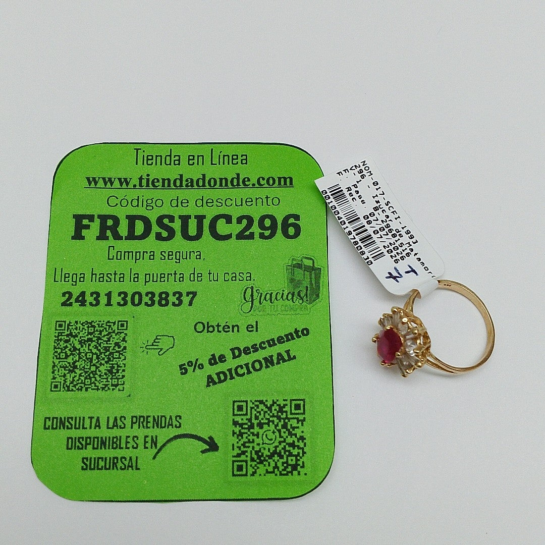 ANILLITO ORO 14 K 3.3 GRMS (SEMINUEVO)