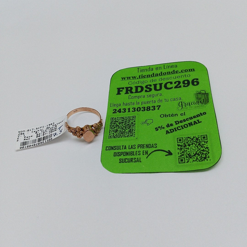 ANILLITO ORO 10 K 2 GRMS (SEMINUEVO)