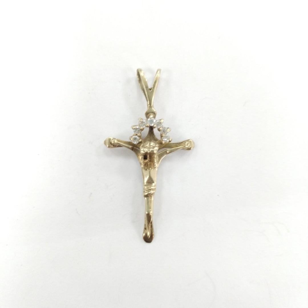 CRUCIFIJO ORO 10 K 2,60 GRMS (SEMINUEVO)