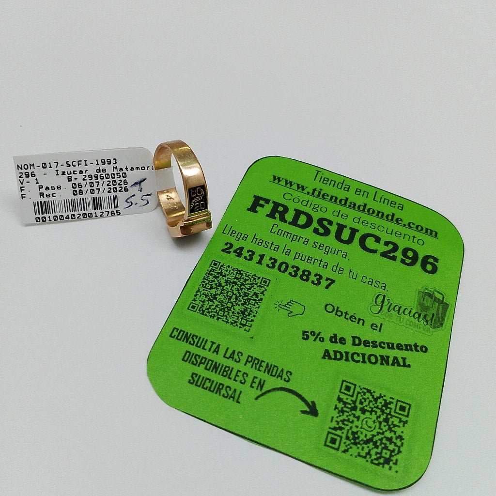 ANILLO DE GRADUACIÓN ORO 14 K 5.3 GRMS (SEMINUEVO)
