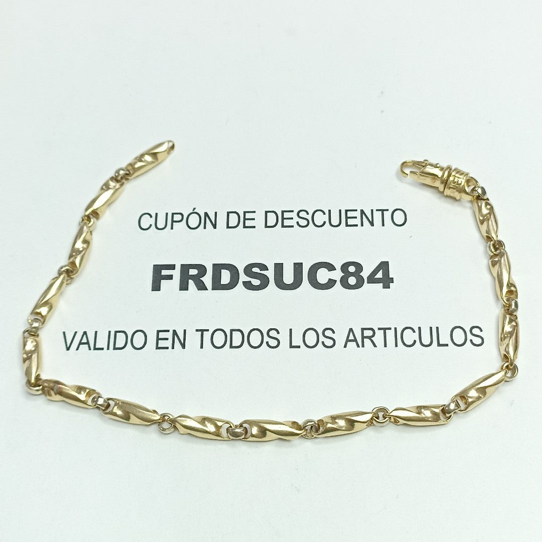 PULSERA ORO,ORO COMBINADO 14 K 17,50 GRMS (SEMINUEVO)