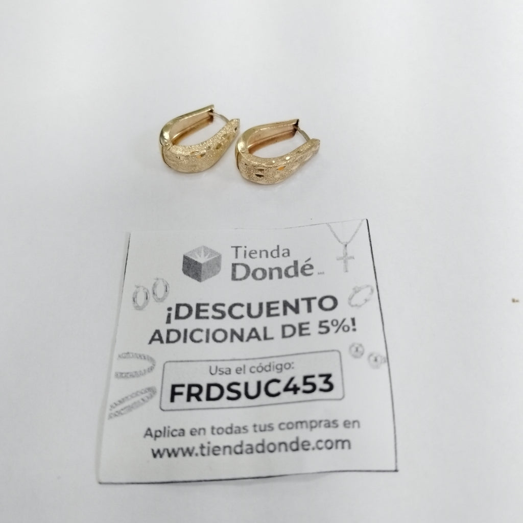ARRACADAS PAR ORO 14 K 3,20 GRMS (SEMINUEVO)