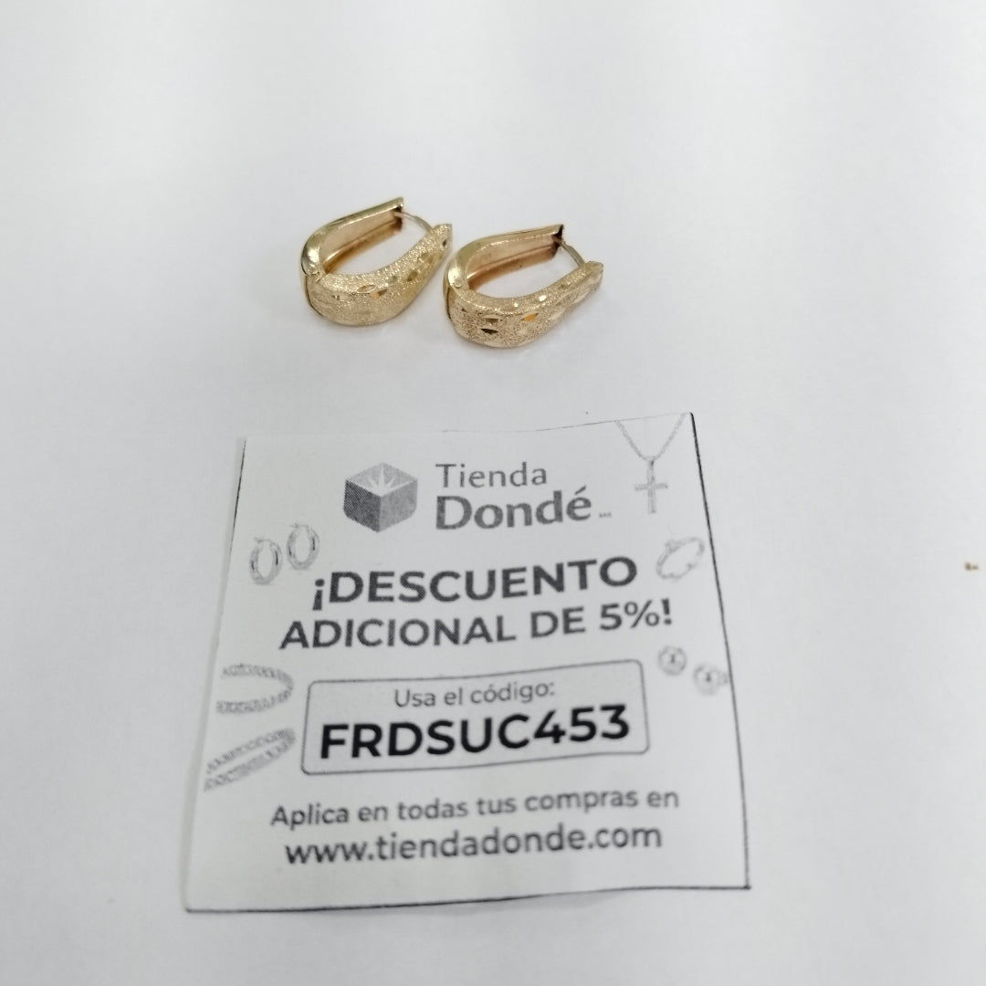 ARRACADAS PAR ORO 14 K 3,20 GRMS (SEMINUEVO)