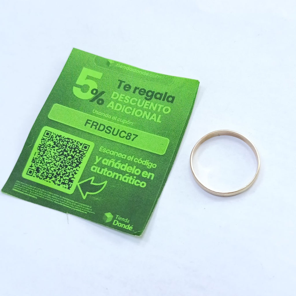 ANILLO ORO 8 K 1.6 GRMS (SEMINUEVO)