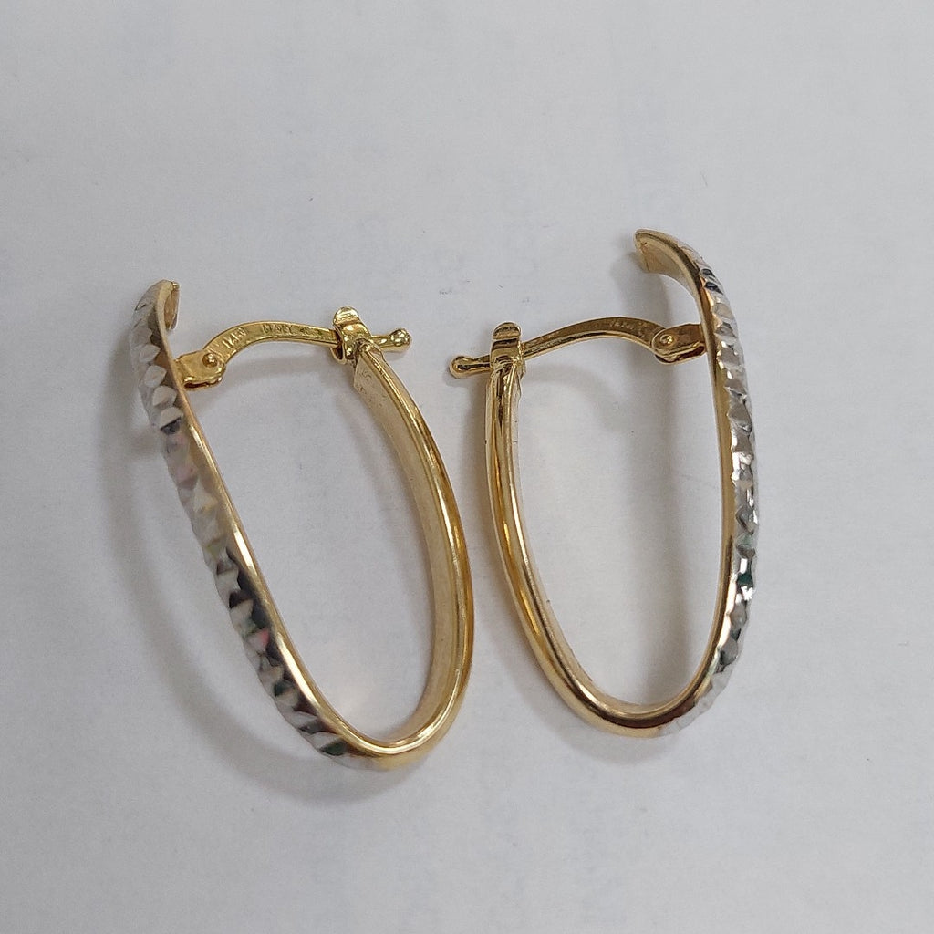 ARRACADAS PAR ORO 14 K 1.8 GRMS (SEMINUEVO)