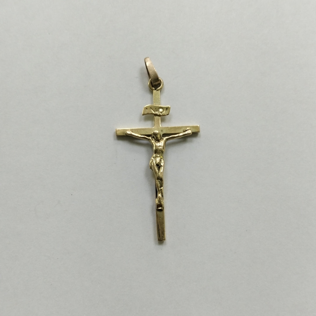 CRUCIFIJO ORO 10 K 2.9 GRMS (SEMINUEVO)