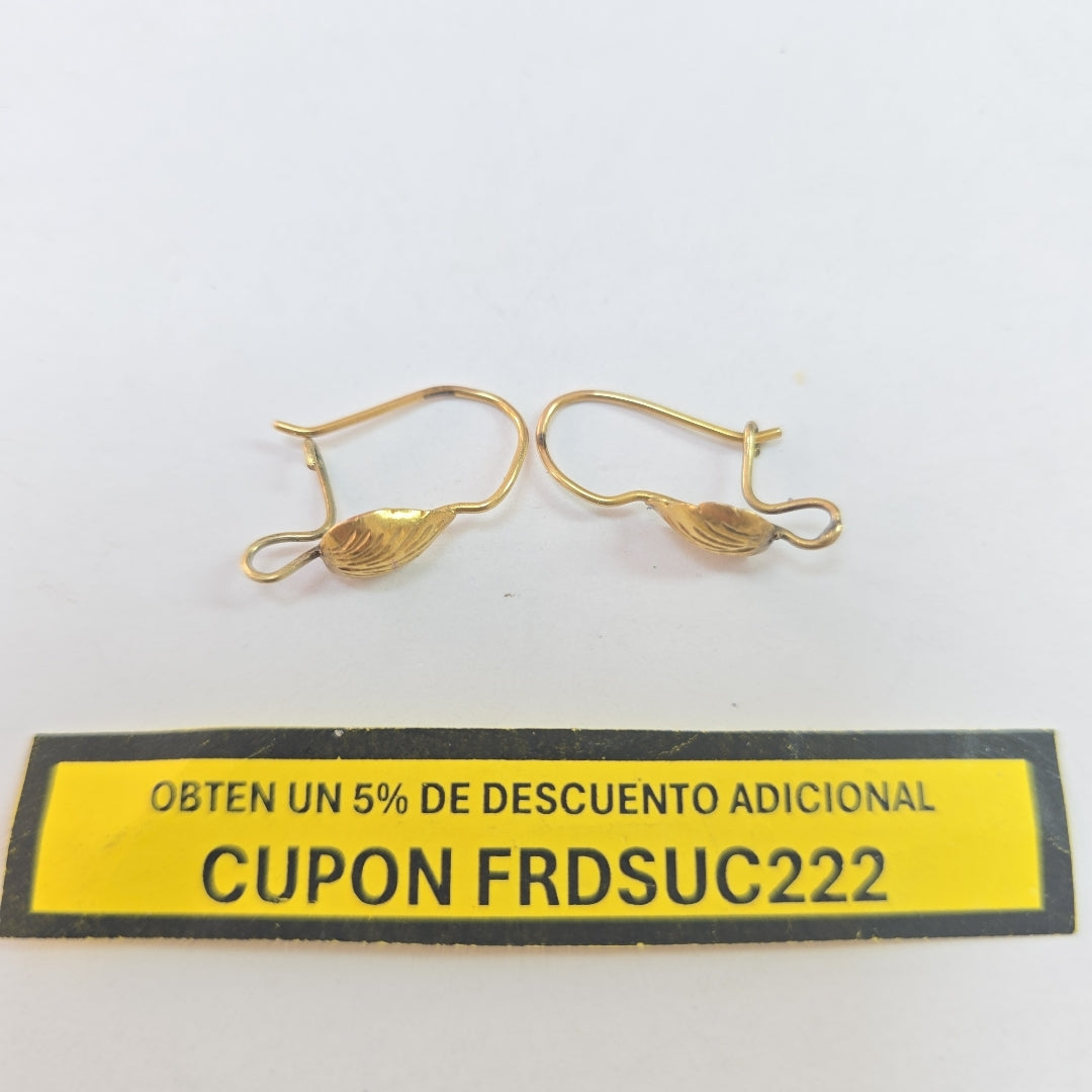 ARETES PAR ORO 10 K 1,20 GRMS (SEMINUEVO)