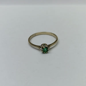 SOLITARIO ORO, ORO BLANCO 14 K 1.6 GRMS (SEMINUEVO)