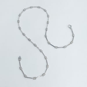 COLLAR ORO, ORO BLANCO 14 K 15.3 GRMS (SEMINUEVO)