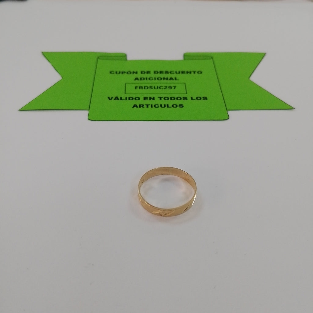 ARGOLLA ORO 10 K 1 GRMS (SEMINUEVO)