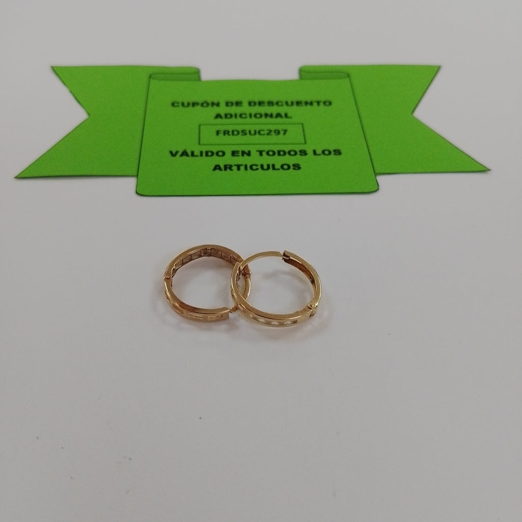 ARRACADAS PAR ORO 10 K 1.7 GRMS (SEMINUEVO)