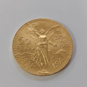 Moneda Centenario Cincuenta Pesos Oro Mexicano 21.6K