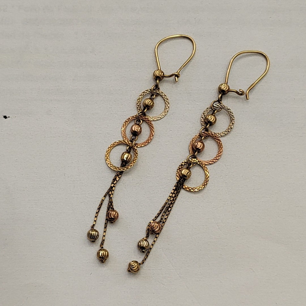 ARETES PAR ORO 14 K 2,70 GRMS (SEMINUEVO)