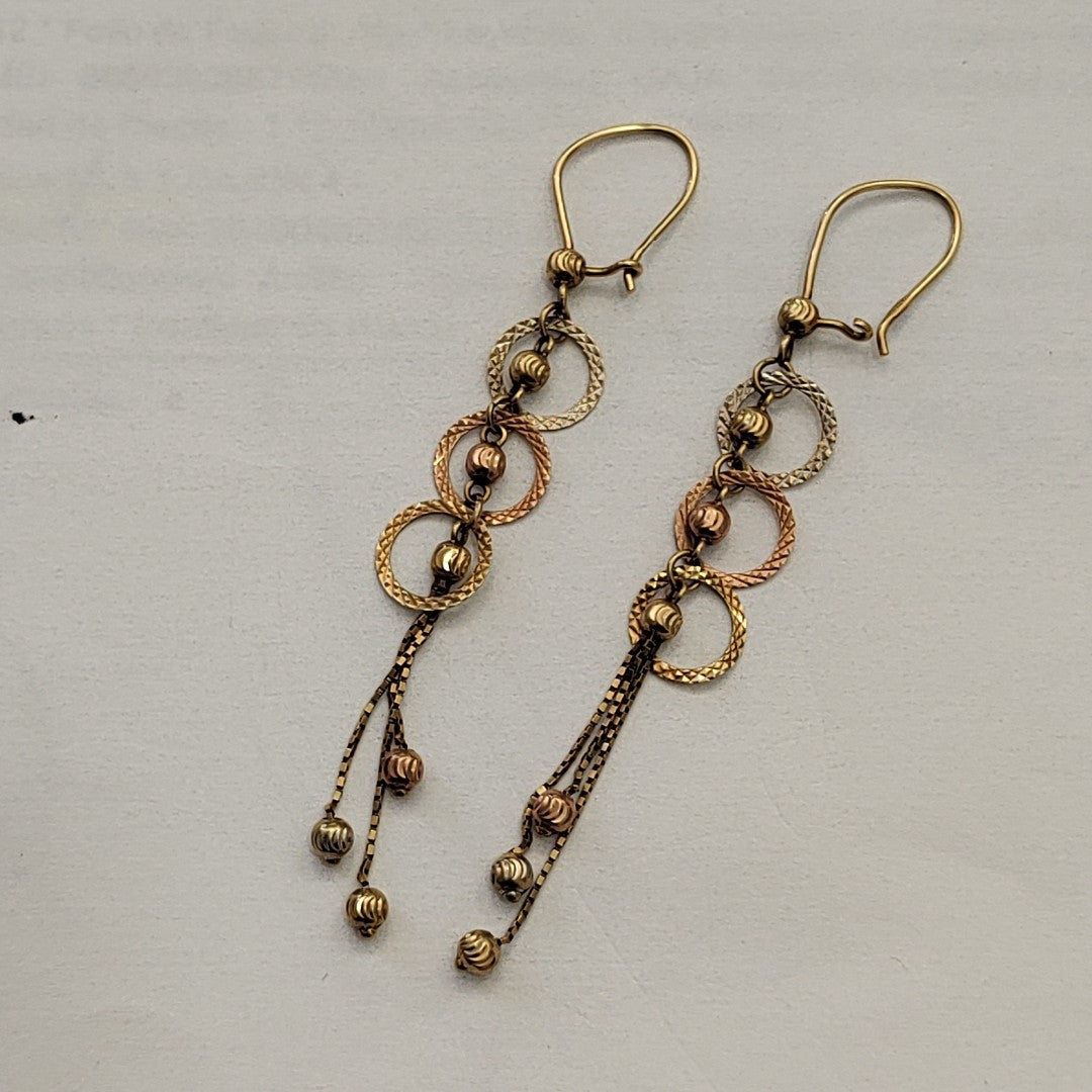 ARETES PAR ORO 14 K 2,70 GRMS (SEMINUEVO)